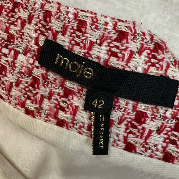 Maje Jenetia Tweed Mini Skirt - Size 42 ( US XL) - Picture 10 of 15